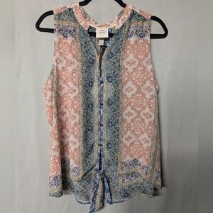 Knox Rose Multicolor Sleeveless Blouse
